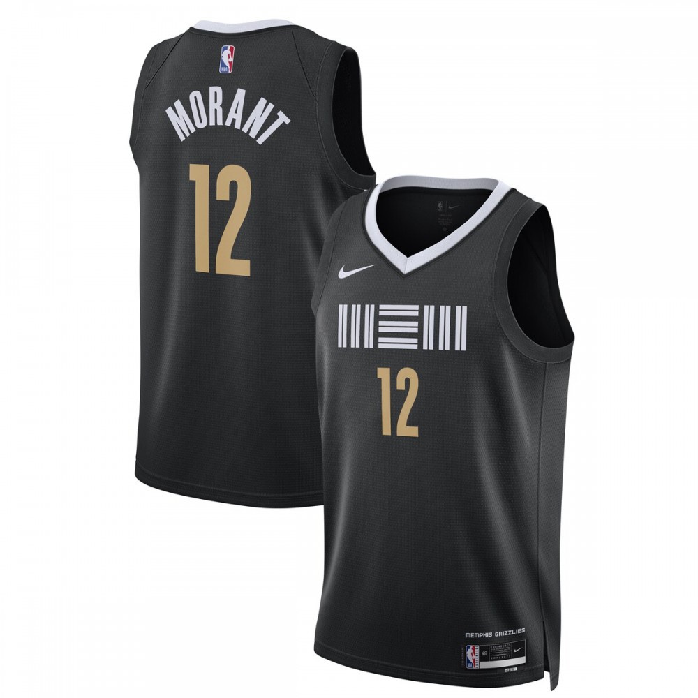 Ja Morant Memphis Grizzlies Unisex 2023/24 Swingman Jersey - Black - City Edition-Pro Kit Vault | Brand New 26/27 Sports Jerseys